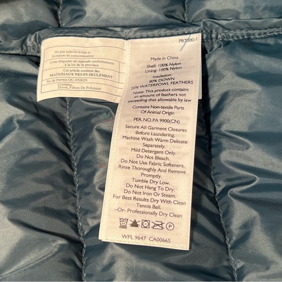 Eddie Bauer Women’s Puffer Goose Down Vest Jacket EB650 Green Full Zip Size: XS - Picture 11 of 12